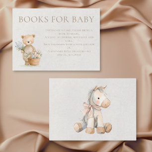 Carte D'accompagnement Jouets de nurserie neutres et doux pour bébé Livre