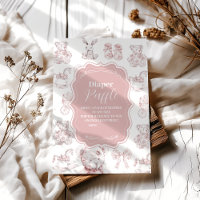 Jouets Roses Toile De Jouy Baby shower Diapper Raf