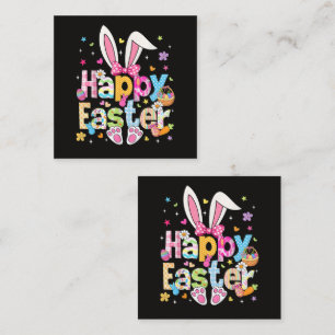 Carte D'accompagnement Joyeuses Pâques 2026 Lapin Mignon