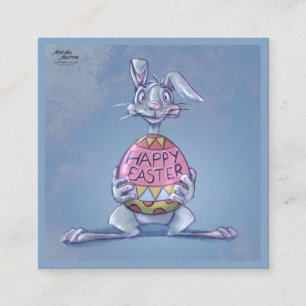 Carte D'accompagnement Joyeuses Pâques Lapin