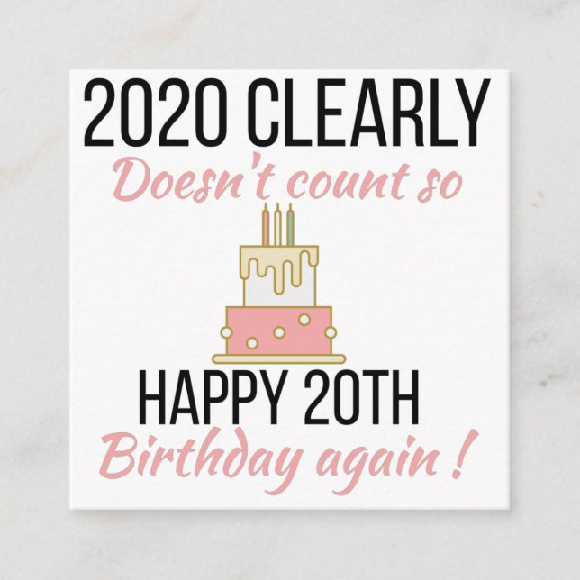 Carte D'accompagnement Joyeux 21e anniversaire, Funny 21e anniversaire ca (Devant)