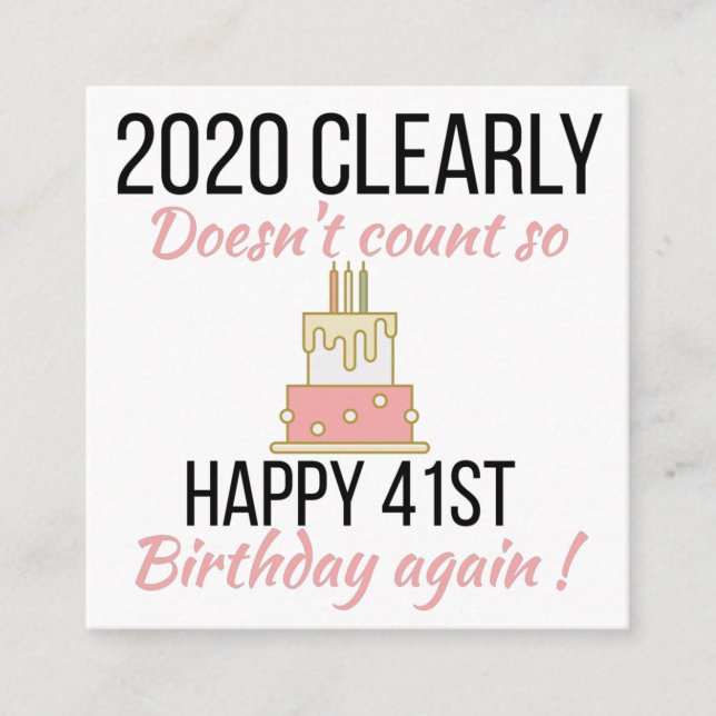 Carte D'accompagnement Joyeux 42e anniversaire, Funny 42e anniversaire ca (Devant)