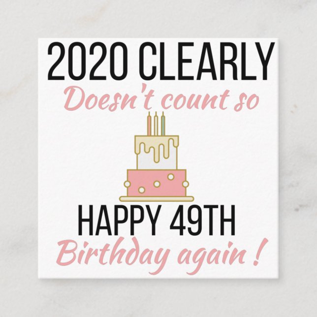 Carte D'accompagnement Joyeux 50e anniversaire, Funny 50e anniversaire ca (Devant)