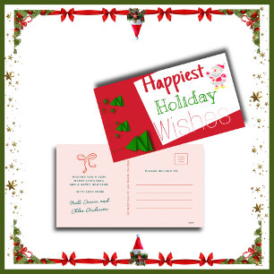Carte D'accompagnement Joyeux Noël de la famille Anderson