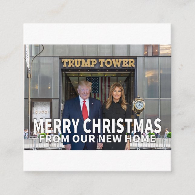 Carte D'accompagnement Joyeux Noël de notre nouvelle maison (Devant)