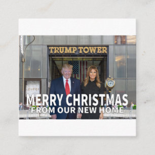 Carte D'accompagnement Joyeux Noël de notre nouvelle maison