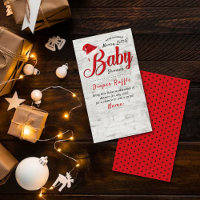 Joyeux petit Baby shower de Noël Déchets Raffle