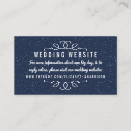 Carte D'accompagnement La collection de Mariages de nuit étoilée - Site W