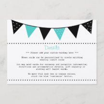 La collection moderne de Mariages Bunting Turquois