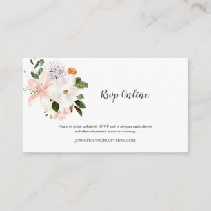 Carte D'accompagnement La floraison des Roses de Lilies Magnolias Peonies