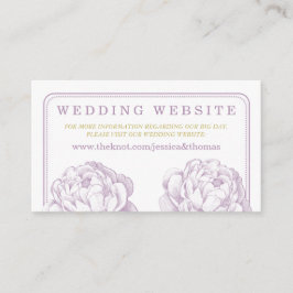 Carte D'accompagnement La jolie collection de Mariages floraux Peony