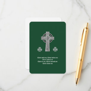 Carte D'accompagnement La Lorica de la prière Saint Patrick (courte)