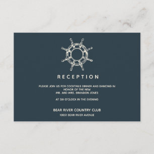 Carte D'accompagnement La roue du navire   Salle De Réception De Mariage