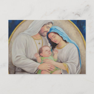 Carte D'accompagnement La Sainte Famille : Portrait de l'Amour Divin