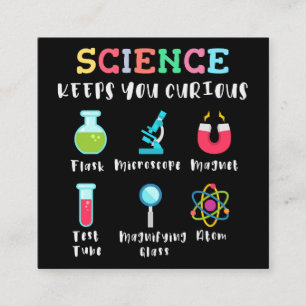 Carte D'accompagnement La science vous garde curieux