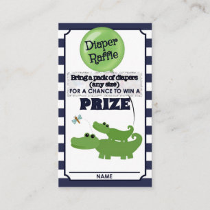 Carte D'accompagnement La TOMBOLA de COUCHE-CULOTTE de baby shower