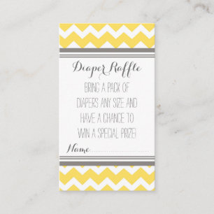 Carte D'accompagnement La tombola de couche-culotte de baby shower