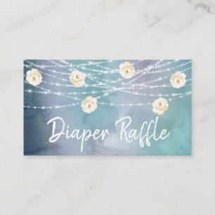 Carte D'accompagnement La tombola de couche-culotte de *~* fleurit le