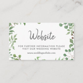Carte D'accompagnement La verdure botanique | Site Mariage