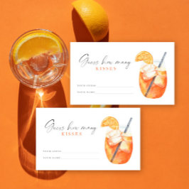 Carte D'accompagnement Lancement de la douche de mariée Devinez combien d