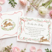 Lapin Floral Rose Noeud Papillon Livre Demande Bab