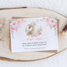 Lapin, Papillon, Fleurs Roses, Tirage au Sort de C