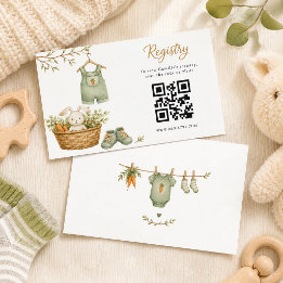 Carte D'accompagnement Lapin Rustique Bébé Né Localement Modifiable
