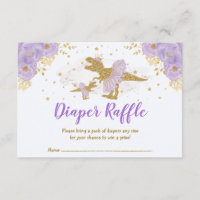 Lavande Dinosaure Or Ballerina Déchets Raffle