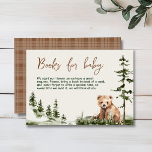 Carte D'accompagnement L'aventure attend le baby shower de l'ours foresti