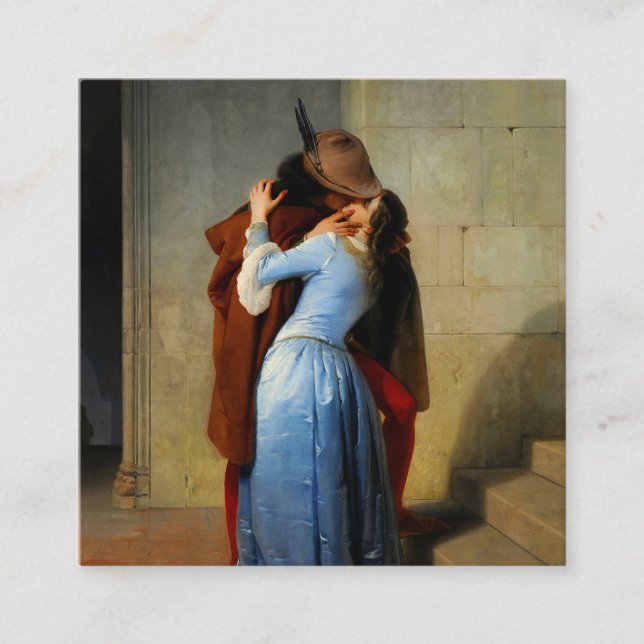 Carte D'accompagnement Le Kiss Francesco Hayez (Devant)
