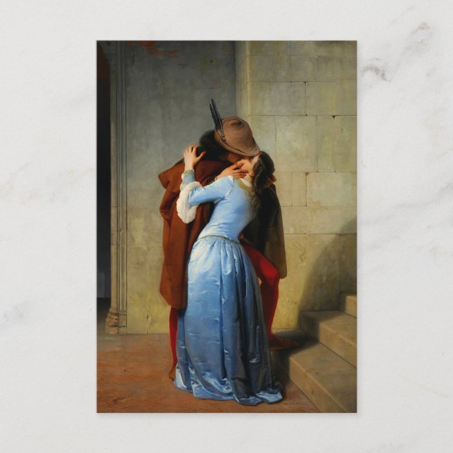Carte D'accompagnement Le Kiss Francesco Hayez (Devant)