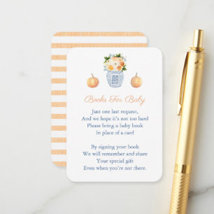 Carte D'accompagnement Les Fleurs D'Automne citrouilles Apportent Un Baby