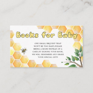 Carte D'accompagnement Les livres d'abeilles pour le billet bébé