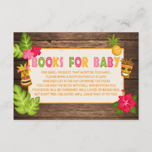 Carte D'accompagnement Lien vers le Baby shower de Luau
