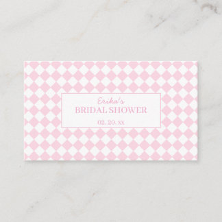 Carte D'accompagnement Light pink Classic Design Bridal Enclosure Card