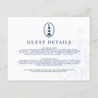 Lighthouse Nautical | Invité de mariage