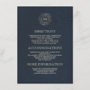 Carte D'accompagnement L'information florale de cru de guirlande de