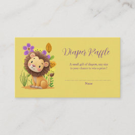 Carte D'accompagnement Lion Cub Baby shower Déchets Raffle Billets