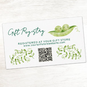 Carte D'accompagnement Liste de cadeaux QR pour la fête de naissance de j