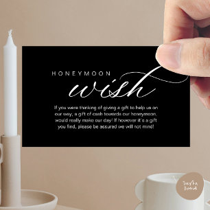 Carte D'accompagnement Liste de mariage, Cadeau de lune de miel, Fond, Ar