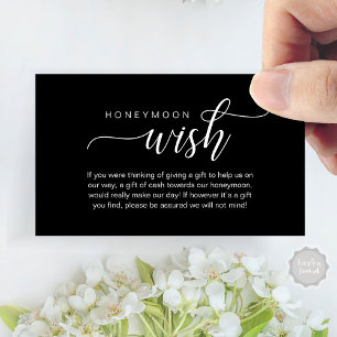 Carte D'accompagnement Liste de mariage, Cadeau de lune de miel, Fond, Ar
