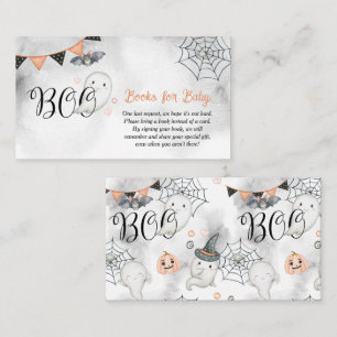 Carte D'accompagnement Little Boo Ghost Automne Baby showers Livres pour 