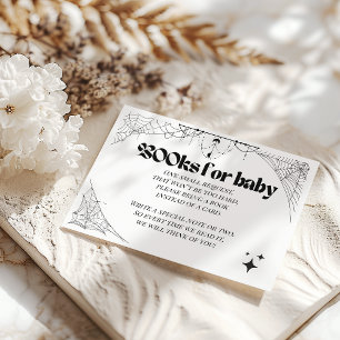 Carte D'accompagnement Little Boo gothique Halloween Baby showers Livres