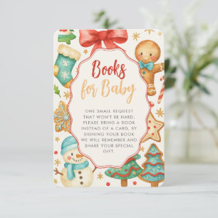 Carte D'accompagnement Little Cookie Noël Baby showers Livres pour bébé