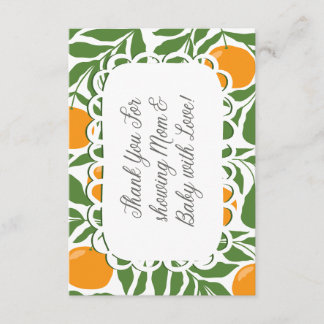 Carte D'accompagnement Little Cutie Baby Shower Thank You Card