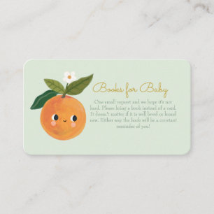 Carte D'accompagnement Little Cutie Orange Livres pour bébé