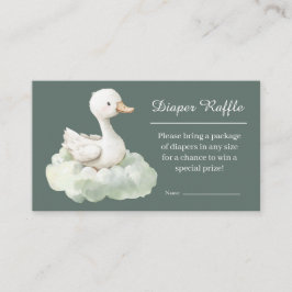 Carte D'accompagnement Little Goose Diaper Raffle Card Goose Baby Shower