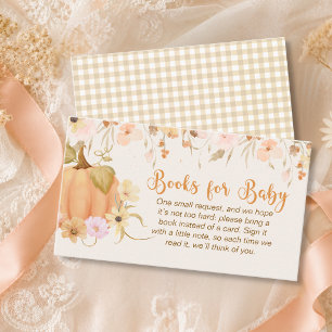 Carte D'accompagnement Little Pumpkin Livres Pour Bébé Fête de Bébé d'Aut