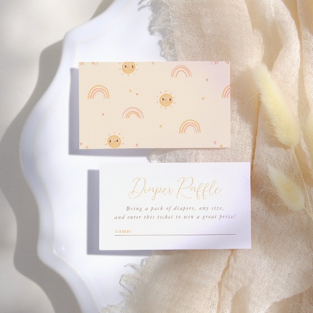 Carte D'accompagnement Little Ray of Sunshine Rainbow Baby shower (Créateur téléchargé)