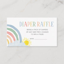 Little Ray of Sunshine Rainbow Diaper Raffle